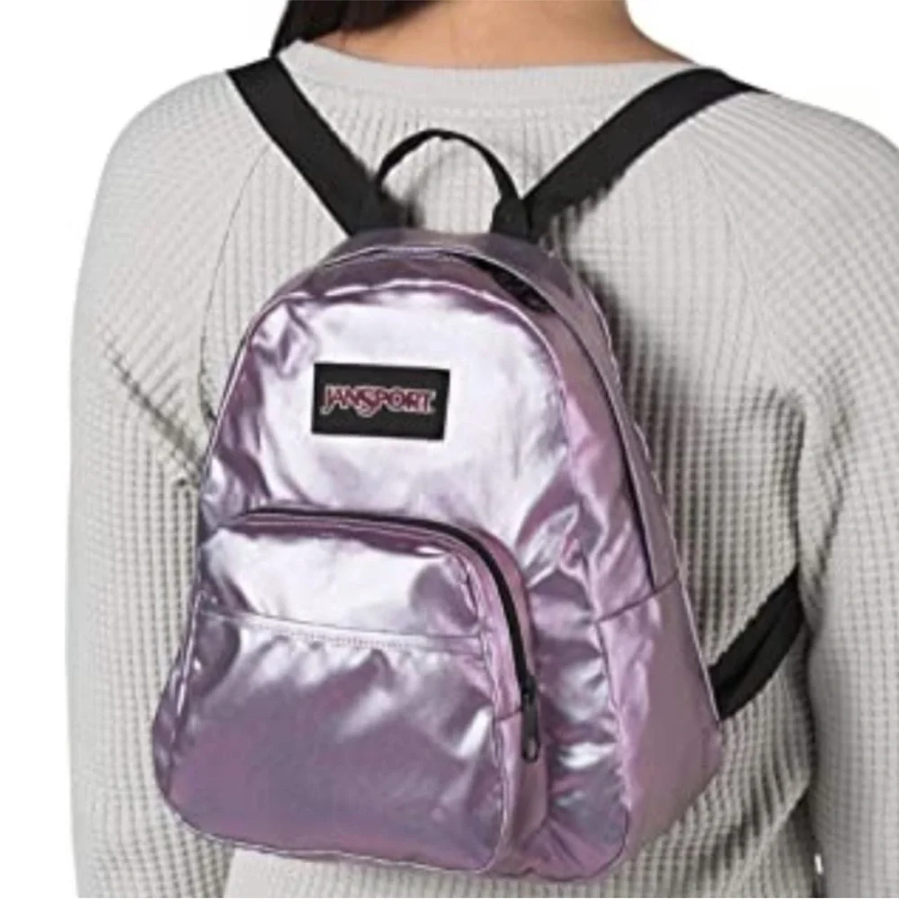 JanSport Iridescent Half Pint FX Mini Backpack Petrol Rainbow - Picture 4 of 7